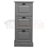 Petit rangement de bureau en pin massif ou meuble classeur - Burrington