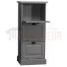 Petit rangement de bureau en pin massif ou meuble classeur - Burrington