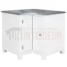 Meuble d'angle rangement de cuisine en pin massif - Straight