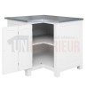 Meuble d'angle rangement de cuisine en pin massif - Straight