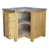 Meuble d'angle rangement de cuisine en pin massif - Straight