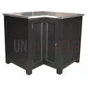 Meuble d'angle rangement de cuisine en pin massif - Straight