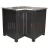 Meuble d'angle rangement de cuisine en pin massif - Straight