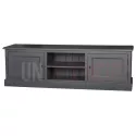 Meuble télévision 180cm en pin massif, 2 portes - Bust