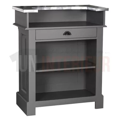 Meuble bar bistrot en pin massif 90cm - Chester
