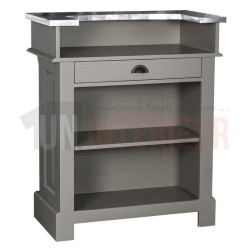 Meuble bar bistrot en pin massif 90cm - Chester