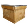 Bar d'angle 140cm x 140cm en pin massif - Chester