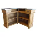 Bar d'angle 140cm x 140cm en pin massif - Chester