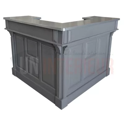 Bar d'angle 140cm x 140cm en pin massif - Chester