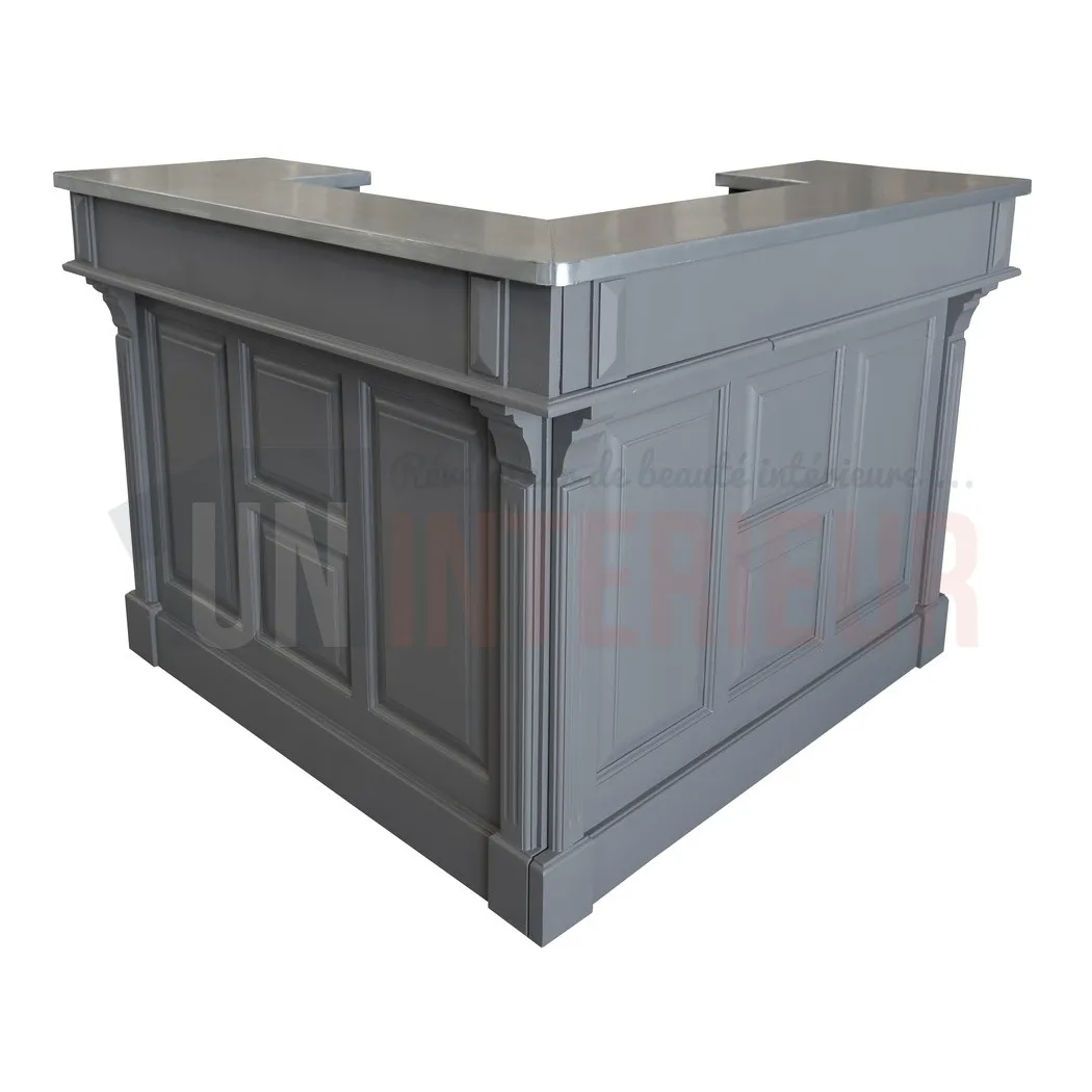 Bar d'angle 140cm x 140cm en pin massif - Chester