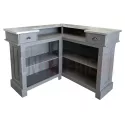 Bar d'angle 140cm x 140cm en pin massif - Chester