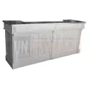 Grand comptoir de bar de 240cm en pin massif - Chester