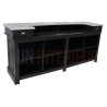 Grand comptoir de bar de 240cm en pin massif - Chester