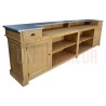 Grand comptoir de bar professionnel en pin massif 360cm - Chester
