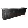 Grand comptoir de bar professionnel en pin massif 360cm - Chester