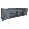Grand comptoir de bar professionnel en pin massif 360cm - Chester