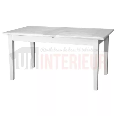 Table à rallonge portefeuille en pin massif, 8 à 10 personnes - Hashton