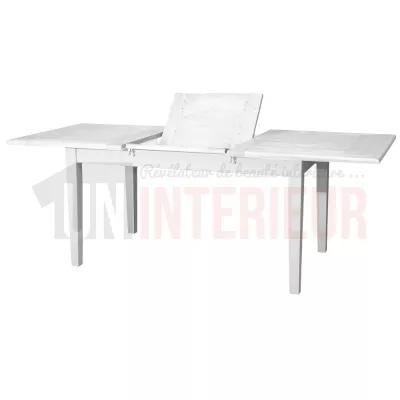 Table à rallonge portefeuille en pin massif, 8 à 10 personnes - Hashton