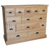 Meuble de mercerie en chêne massif, 13 tiroirs - James