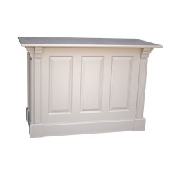 Comptoir de cuisine en pin massif 140cm (95cm de haut) - Chester