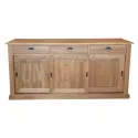 Buffet en chêne massif 3 portes coulissantes ou bahut - Luton