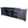 Grand comptoir de bar en pin massif de 300cm de large - Chester
