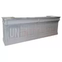 Grand comptoir de bar en pin massif de 300cm de large - Chester
