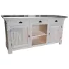 Comptoir en pin massif 190cm passe-plat (95cm de haut) - Chester