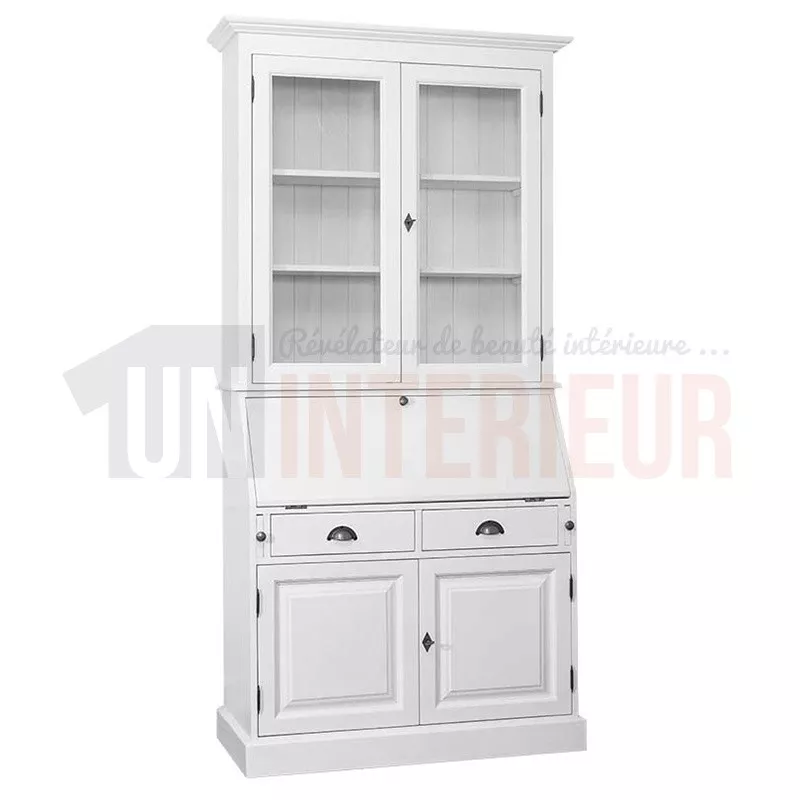 Scriban style Louis-Philippe en pin massif, secrétaire dos d'âne - Donkey