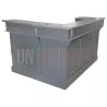 Comptoir de bar d'angle en pin massif 180cm x 140cm avec espace frigo, retour à droite - Chester