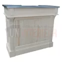 Bar en pin massif 120cm avec espace range-bouteilles - Chester