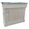 Bar en pin massif 120cm avec espace range-bouteilles - Chester