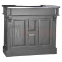 Bar en pin massif 120cm avec espace range-bouteilles - Chester