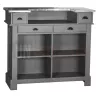 Bar en pin massif 120cm avec espace range-bouteilles - Chester