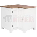 Meuble d'angle rangement de cuisine en pin massif - Straight