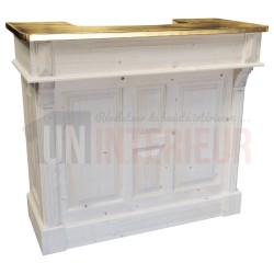 Meuble bar 120cm en pin massif - Chester