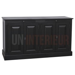 Buffet 4 portes en pin massif avec 2 tirettes - Straight