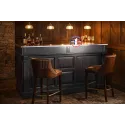 Meuble comptoir de bar en pin massif Noir - Chester, Uninterieur