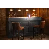 Meuble comptoir de bar en pin massif Noir - Chester, Uninterieur