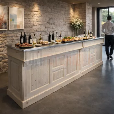 Comptoir de bar professionnel de 360cm. Aussi pour les particuliers chanceux!