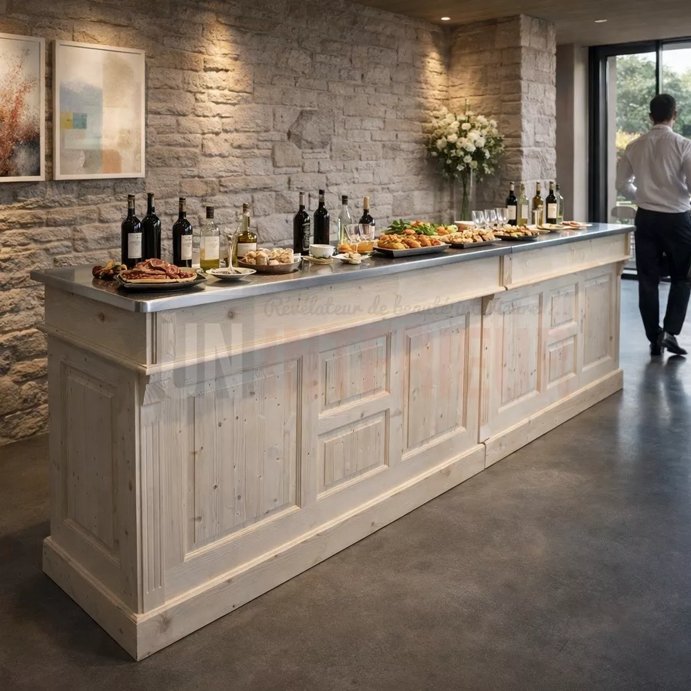Comptoir de bar professionnel de 360cm. Aussi pour les particuliers chanceux!