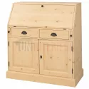 Bureau scriban dos d'âne en pin massif - Uninterieur, pin massif naturel