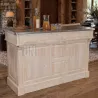 Meuble bar 160cm, Chester, en pin massif et zinc - Uninterieur, souvent copiés, jamais égalés.