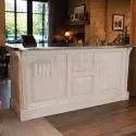 Comptoir en pin massif et zinc de 190cm - Uninterieur