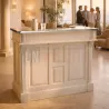 Meuble bar 120cm en pin massif et zinc. Uninterieur, France