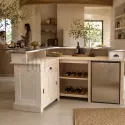 Meuble bar d'angle en 180cm x 140cm avec plateau zinc - Uninterieur, spécialistes du comptoir de bar depuis 1996