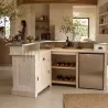 Meuble bar d'angle en 180cm x 140cm avec plateau zinc - Uninterieur, spécialistes du comptoir de bar depuis 1996