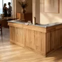 Bar d'angle en chêne massif et zinc - Uninterieur, le luxe, avec élégance