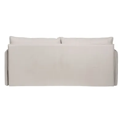 Canapé Beige Polyester Lin 210 x 93 x 95 cm