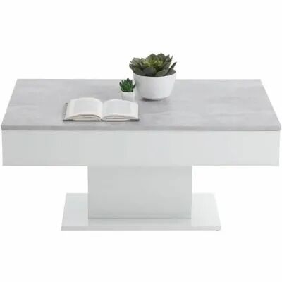 Table Basse FMD Blanc Gris
